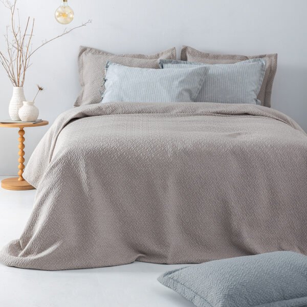 Κουβέρτα Matelasse 170X260 ZOE BEIGE Μπεζ Palamaiki