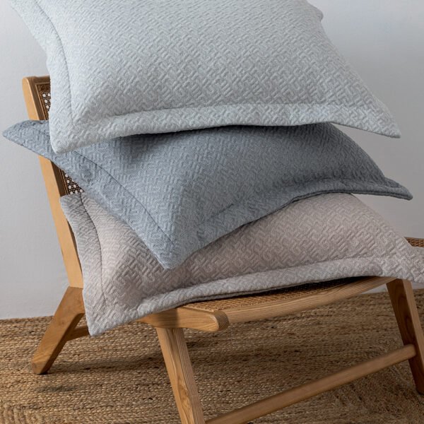 Ζεύγος Μαξιλαροθήκες Matelasse Oxford  50X70 ZOE BEIGE Μπεζ Palamaiki