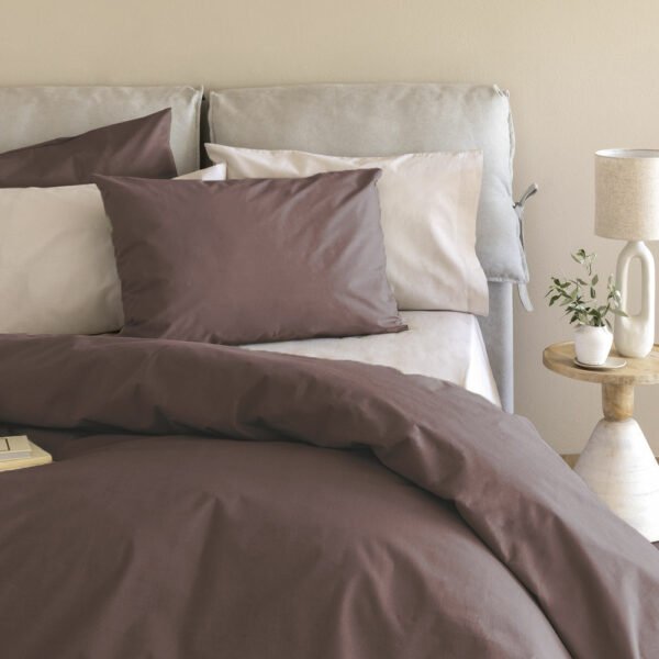 Σετ Μονά Σεντόνια 110x200+32 ETOILE/2 BROWN Με Λάστιχο Καφέ Palamaiki