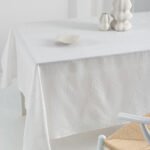 Τραπεζομάντηλο Αλεκιαστο Formal Dinner 175x320 MILLY WHITE Λευκό Palamaiki