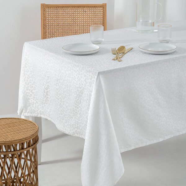 Τραπεζομαντηλο Αλεκιαστο Formal Dinner 175x160 LITA WHITE Λευκό Palamaiki