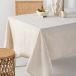 Τραπεζομαντηλο Αλεκιαστο Formal Dinner 175x160 LITA BEIGE Μπεζ Palamaiki