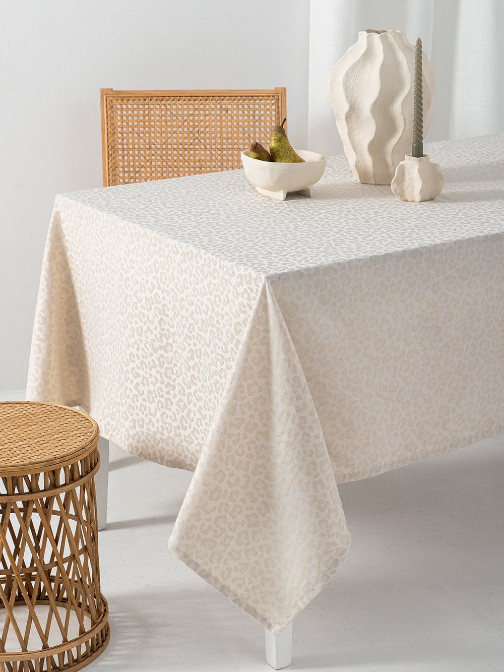 5205857295523_2 Τραπεζομάντηλο Αλεκιαστο Formal Dinner 175x260 LITA BEIGE Μπεζ Palamaiki - Image 1