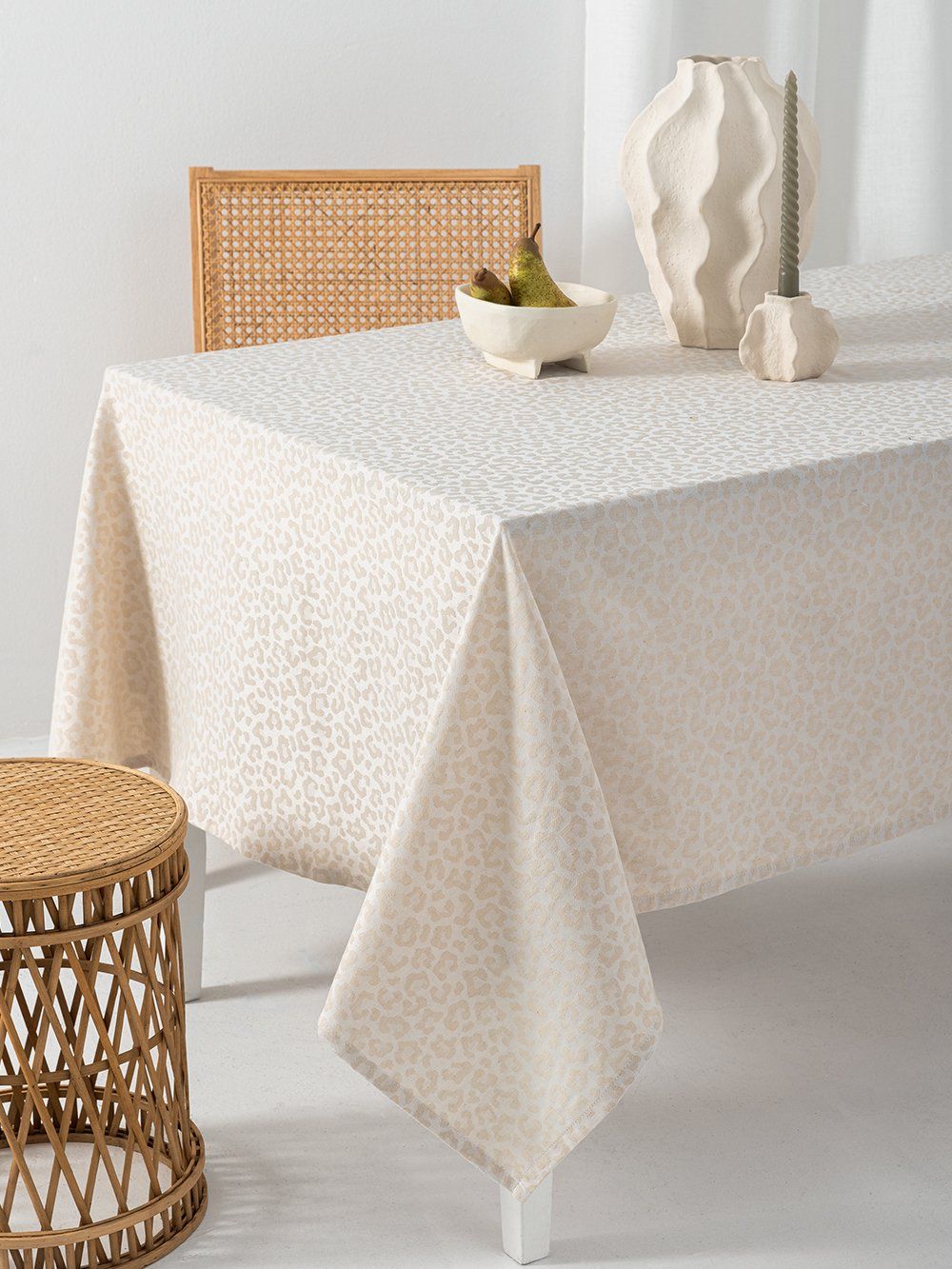 5205857295554_2 Τραπεζομάντηλο Αλεκιαστο Formal Dinner 175x320 LITA BEIGE Μπεζ Palamaiki - Image 1