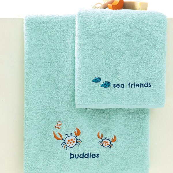 Σετ Παιδικές Πετσέτες Kids Bath CRABS Πράσινο Palamaiki