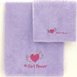 Σετ Παιδικές Πετσέτες Kids Bath GIRLPO Μωβ Palamaiki