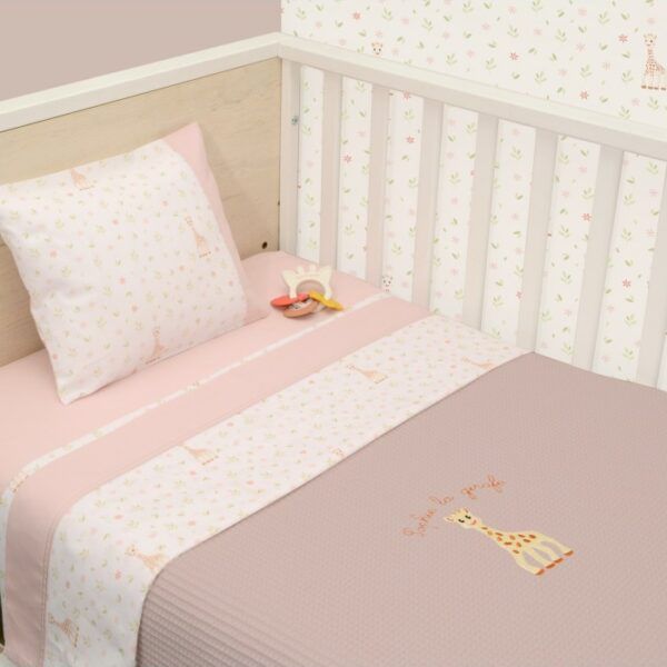 Κουβέρτα Πικέ Αγκαλιάς 75x95cm Design 502 Sophie La Girafe