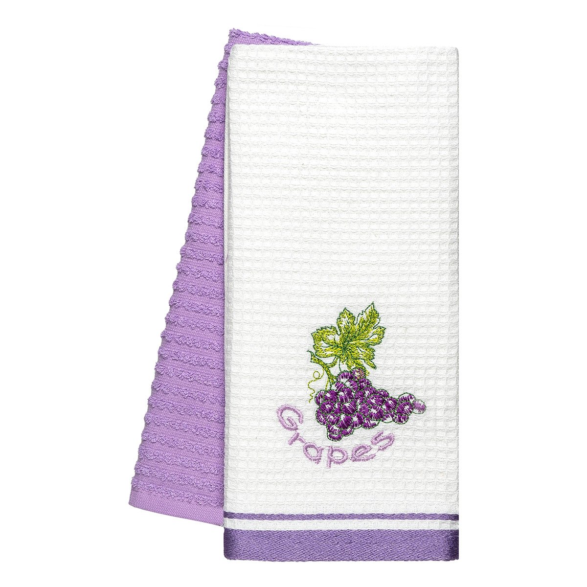 8801 Beauty Home Ποτηρόπανα σετ 2τμχ Grapes Art 8801 40x60 Λιλά - Image 1