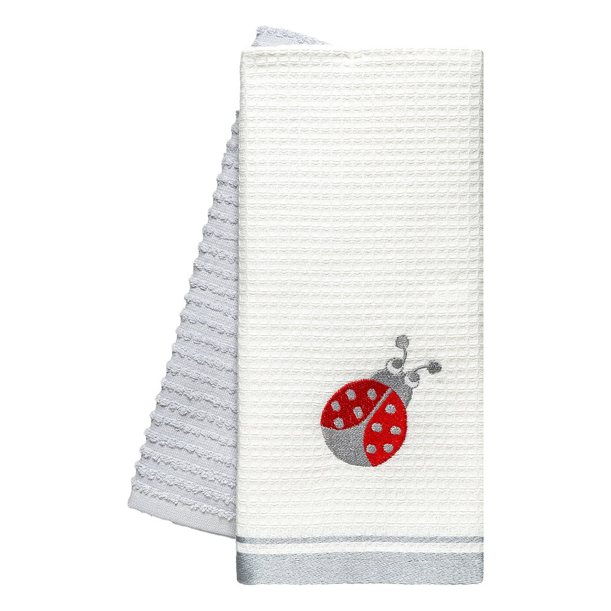 8816 Beauty Home Ποτηρόπανα σετ 2τμχ Ladybug Art 8816 40x60 Γκρι - Image 1