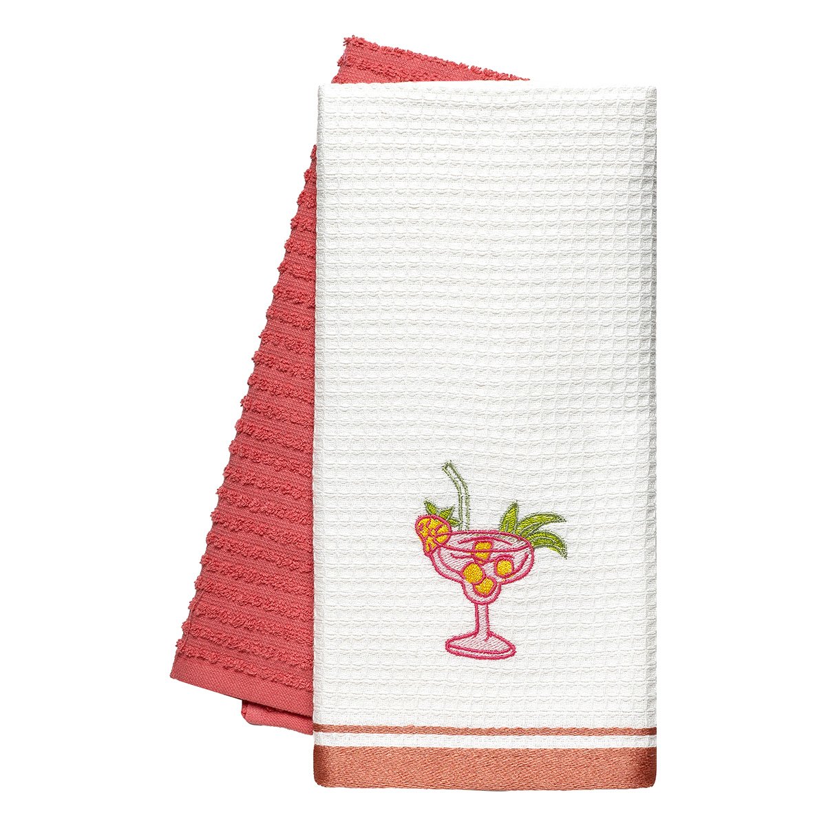8819 Beauty Home Ποτηρόπανα σετ 2τμχ Martini Art 8819 40x60 Ροδακινί - Image 1