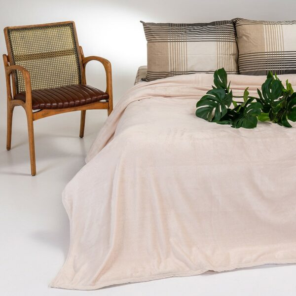 ΚΟΥΒΕΡΤΑ FLANNEL ΥΠΕΡΔΙΠΛΗ 220x240  TOKYO ECRU MELINEN