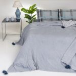 ΚΟΥΒΕΡΤΑ FLANNEL ΥΠΕΡΔΙΠΛΗ 220x240  BERLIN LIGHT GREY MELINEN
