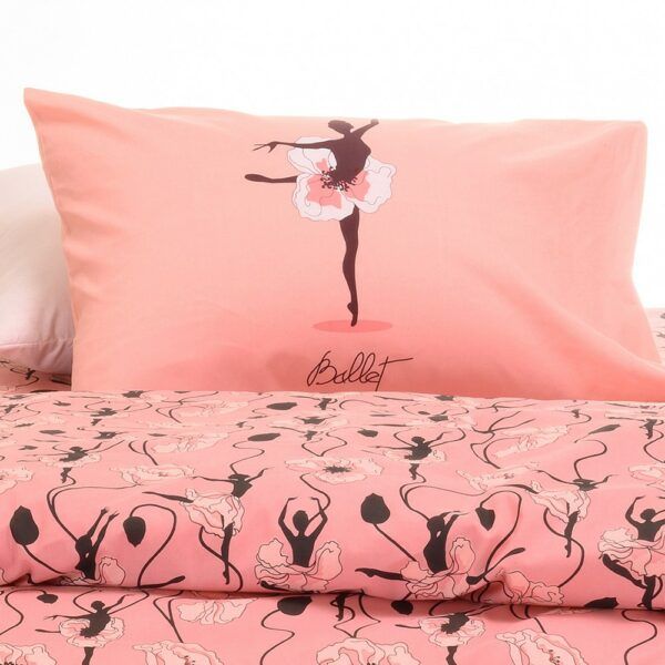 ΣΕΤ ΜΑΞΙΛΑΡΟΘΗΚΕΣ DANCE PINK KIDS LINE 50X70 MELINEN