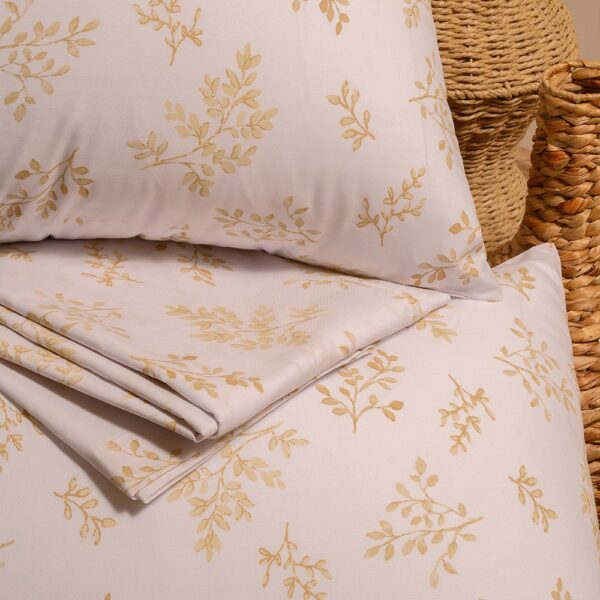 ΣΕΤ ΚΑΤΩΣΕΝΤΟΝΟ SYLVIE BEIGE (2 ΤΕΜ.) 120x200+32 ΗΜΙΔΙΠΛΟ (Λ) ΚΑΙ ΜΑΞΙΛΑΡΟΘΗΚΗ CASUAL LINE MINI MELINEN