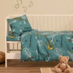 ΠΑΠΛΩΜΑΤΟΘΗΚΗ ΦΑΝΕΛΕΝΙΑ ΚΟΥΝΙΑΣ MUSIC PETROL (110X160) WINTER LINE ΒΑΒΥ MELINEN