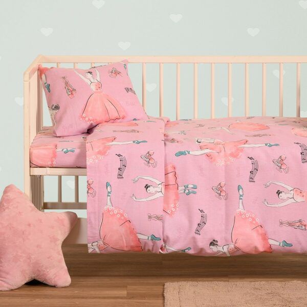 ΠΑΠΛΩΜΑΤΟΘΗΚΗ ΦΑΝΕΛΕΝΙΑ ΚΟΥΝΙΑΣ BALLET PINK (110X160) WINTER LINE ΒΑΒΥ MELINEN