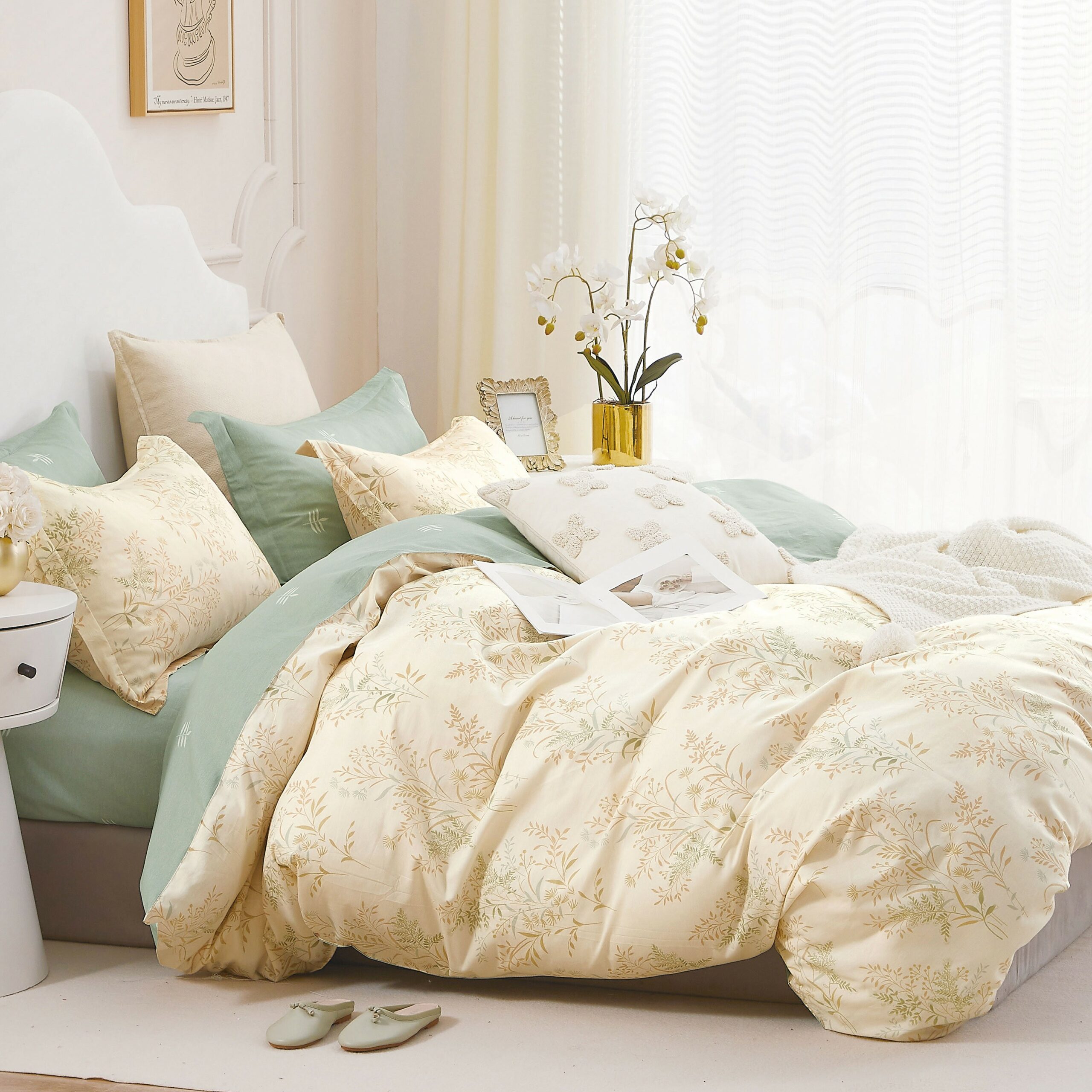 18672 ΣΕΤ ΠΑΠΛΩΜΑΤΟΘΗΚΗ (3 ΤΕΜ.) ΥΠΕΡΔΙΠΛΗ BEATRIX PRIME LINE (220X240) MELINEN - Image 1