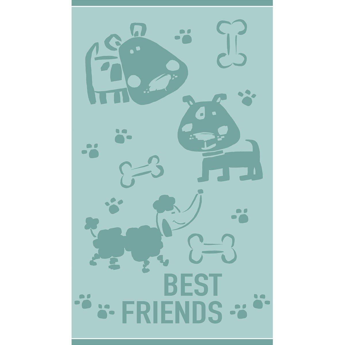 18698 ΠΑΙΔΙΚΗ ΠΕΤΣΕΤΑ ΘΑΛΑΣΣΗΣ PUPPY LOVER AQUA (70Χ120) MELINEN - Image 1