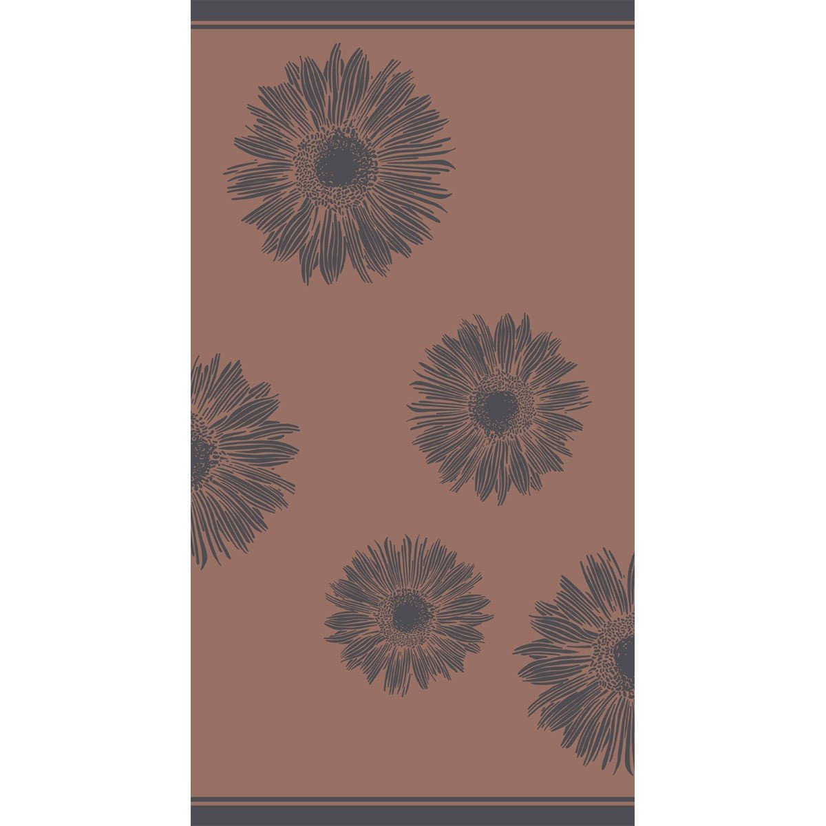 18705 ΠΕΤΣΕΤΑ ΘΑΛΑΣΣΗΣ FLOWER BROWN (86Χ160) MELINEN - Image 1