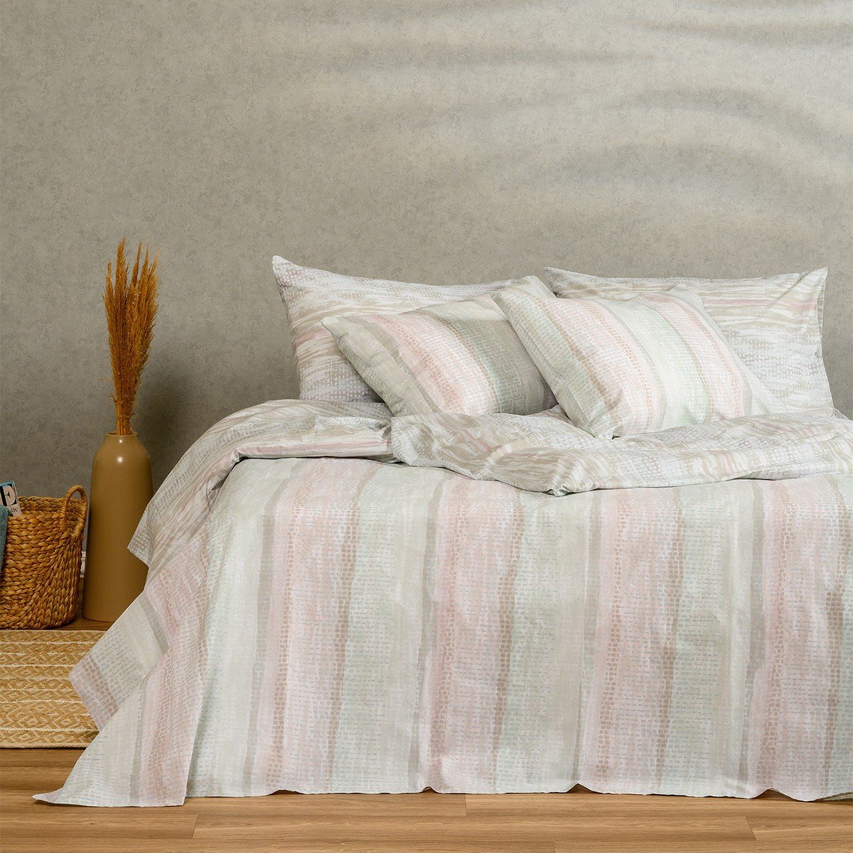 18910 ΠΑΠΛΩΜΑΤΟΘΗΚΗ ΥΠΕΡΔΙΠΛΗ FUJI PASTEL CASUAL LINE (225X245) MELINEN - Image 1