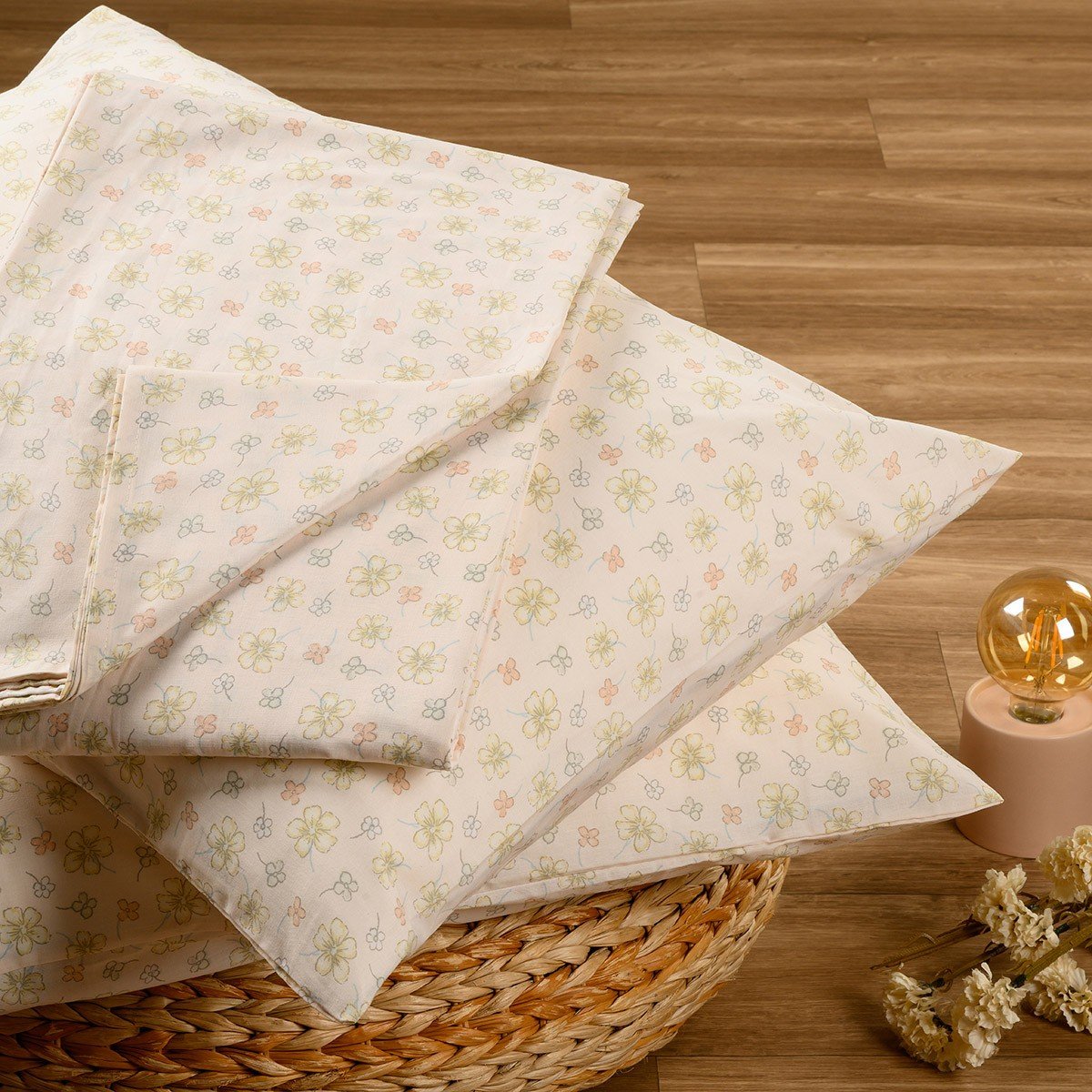 19018 ΣΕΝΤΟΝΙ (ΣΕΤ 2 ΤΕΜ.) 120Χ200+32 CHLOE PEACH CASUAL LINE MINI MELINEN - Image 1