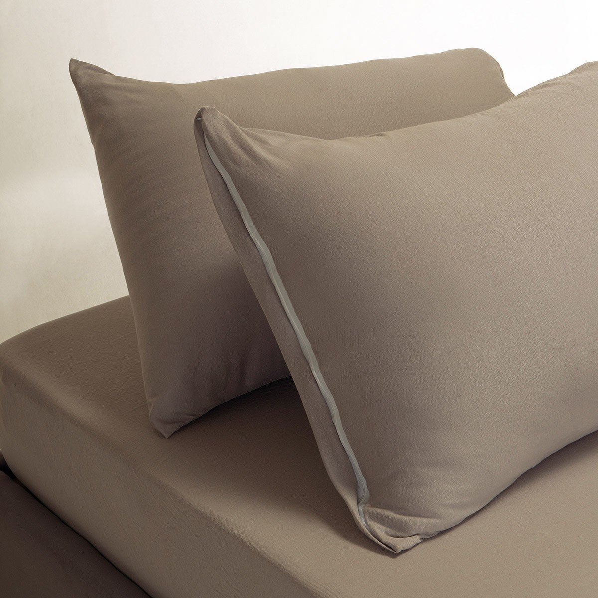 19673 ΣΕΝΤΟΝΙ JERSEY (ΣΕΤ 3 ΤΕΜ.) 160Χ200+35 GREIGE MELINEN - Image 1