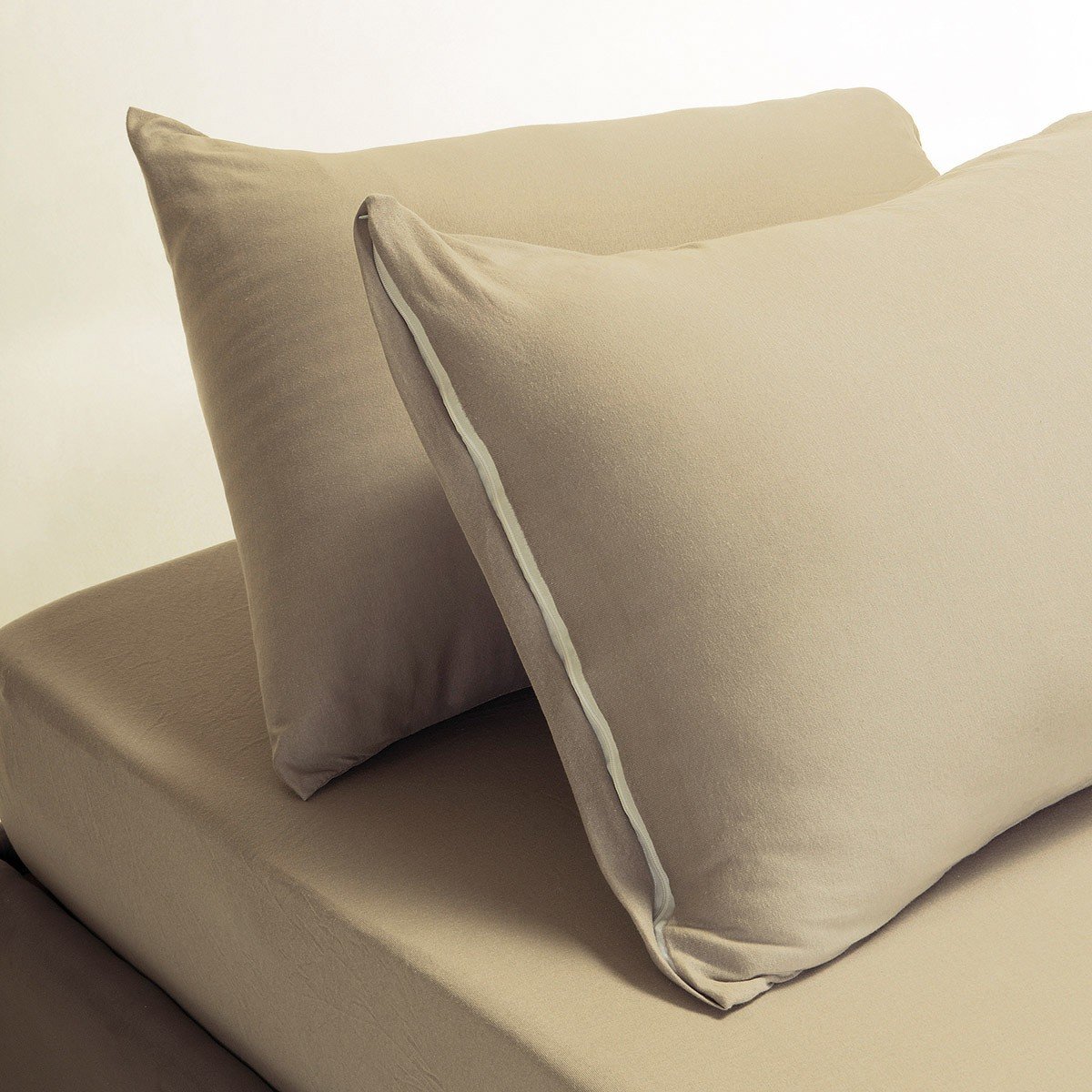 19674 ΣΕΝΤΟΝΙ JERSEY (ΣΕΤ 3 ΤΕΜ.) 160Χ200+35 BEIGE MELINEN - Image 1