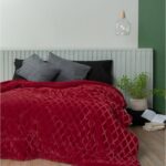 Κουβερτοπάπλωμα Ημίδιπλο 160x240 Palamaiki Nadine Red