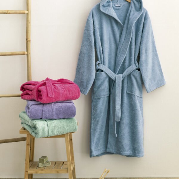 Μπουρνούζι με Κουκούλα Kids Bath JUNIOR DENIM 8-10 Μπλε Palamaiki