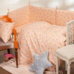 ΠΑΝΑ ΑΓΚΑΛΙΑΣ 85x85  MINI STARS ROSE BABY LINE MELINEN