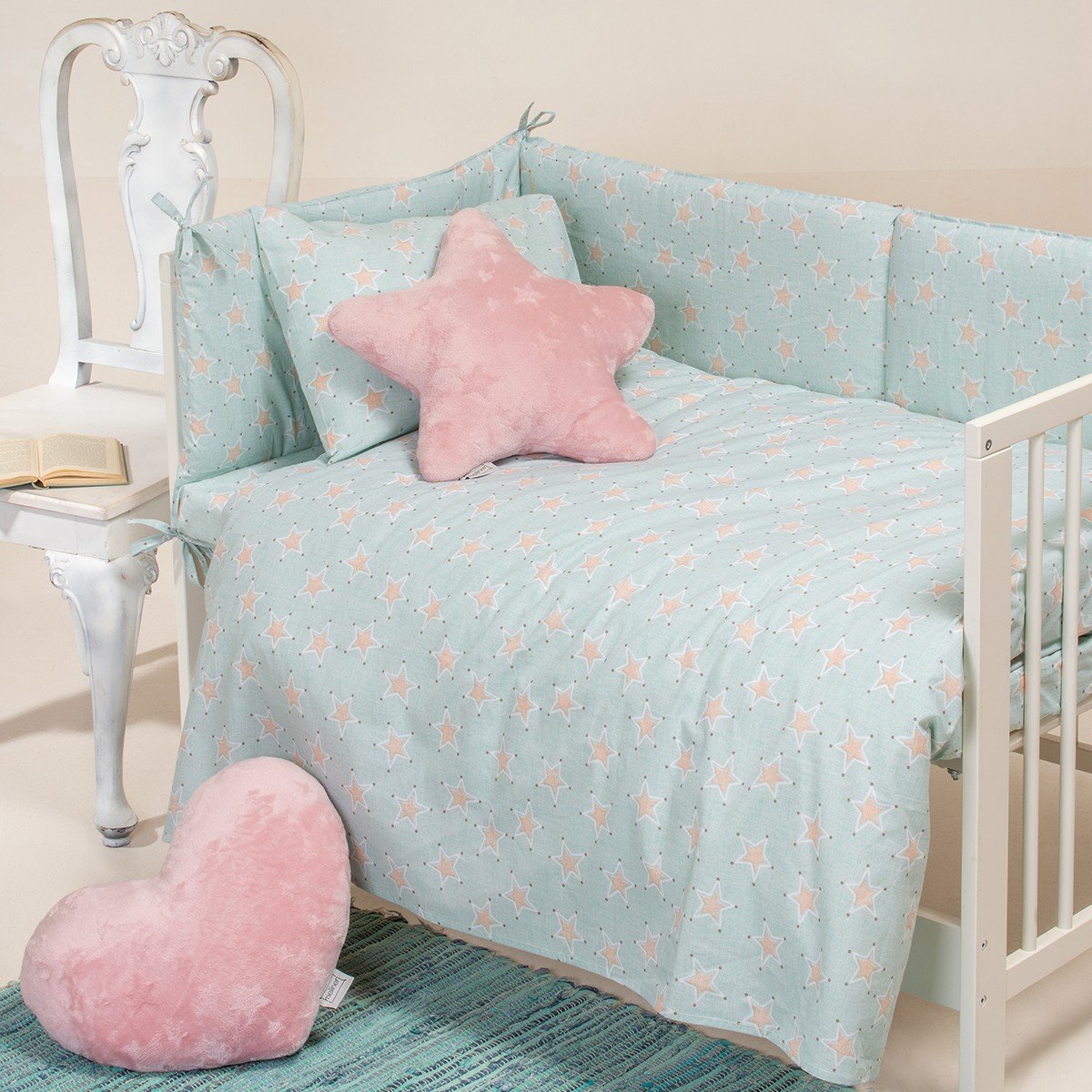 7106 ΣΕΝΤΟΝΙ ΜΕΜΟΝΩΜΕΝΟ ΚΑΛΑΘΟΥΝΑΣ MINI STARS AQUA BABY LINE 85X110 MELINEN - Image 1