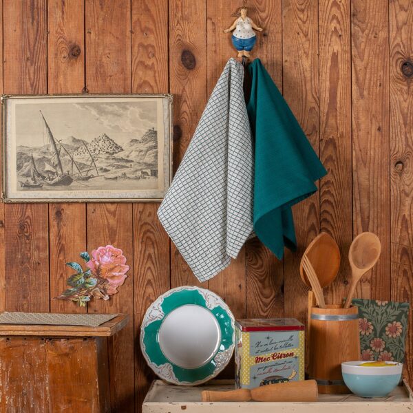 ΠΕΤΣΕΤΕΣ ΚΟΥΖΙΝΑΣ ΣΕΤ 2 ΤΕΜΑΧΙΩΝ CARROT TEAL 45x65 MELINEN