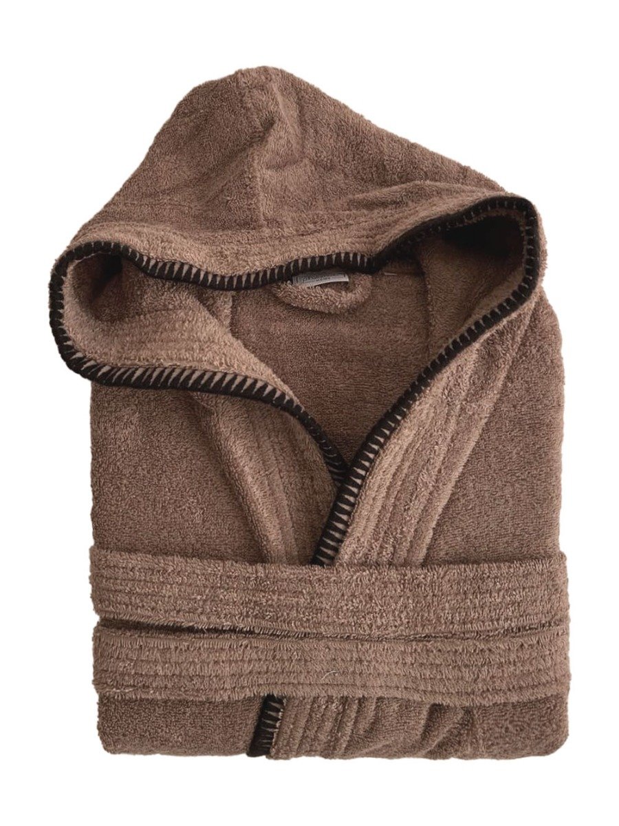 bridgetaupe_2 Μπουρνούζι Bath Collection BRIDGE TAUPE Medium Καφέ Palamaiki - Image 1