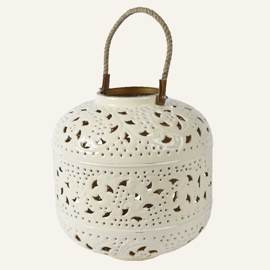 05737076-7046-4beb-b0f9-ef9f5a167116 Beauty Home ΦΑΝΑΡΙ ΜΕΤΑΛΛΙΚΟ ΕΚΡΟΥ 28 x 30 CM - Image 1