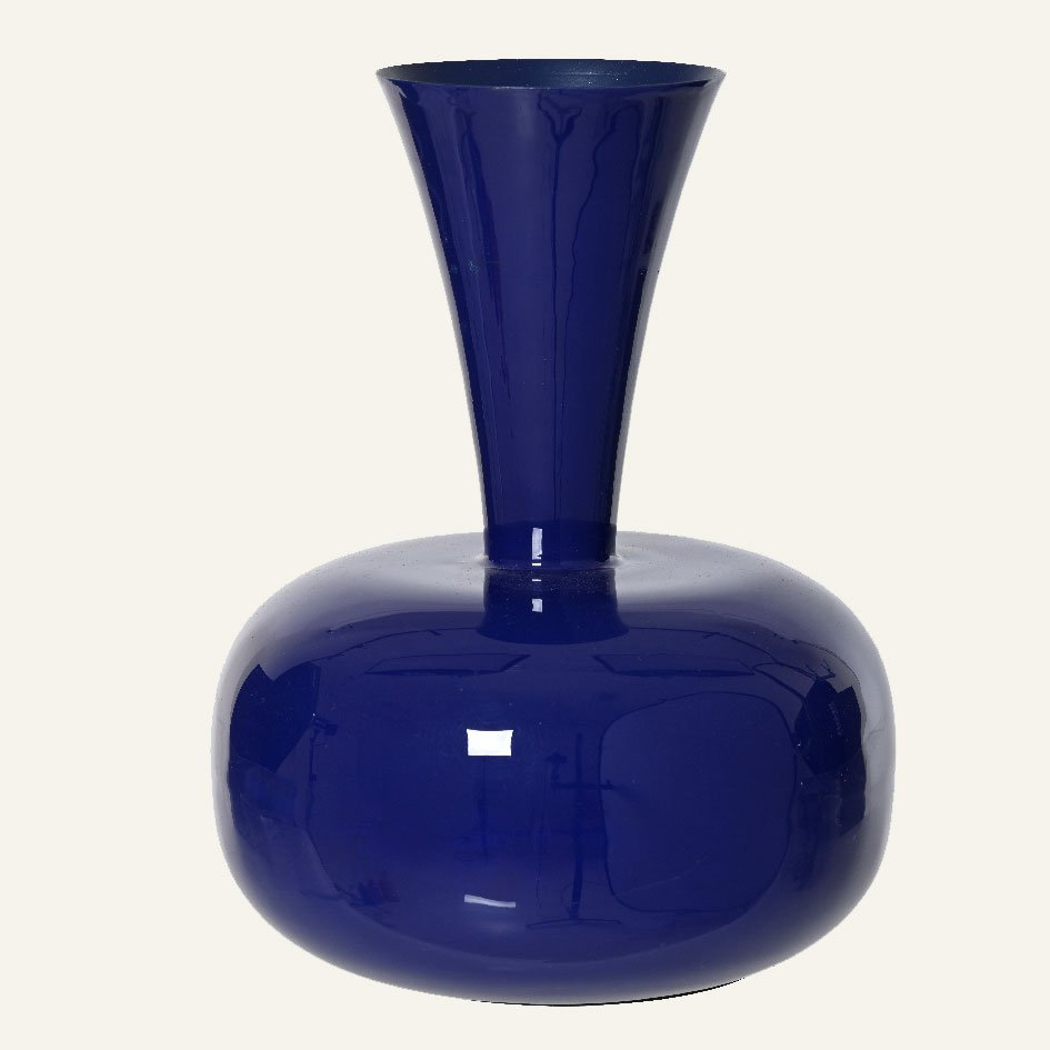 06447690-bcd9-4062-a137-ce41da3ef315 Beauty Home Μεταλλικό Βάζο Μπλε 17 x 23 cm - Image 1