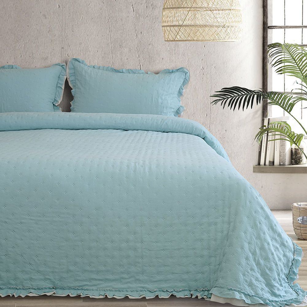 1100001251 LINO ΣΕΤ ΚΟΥΒΕΡΛΙ KALIR BEIGE-CAPUCCINO 220Χ240 - Image 1