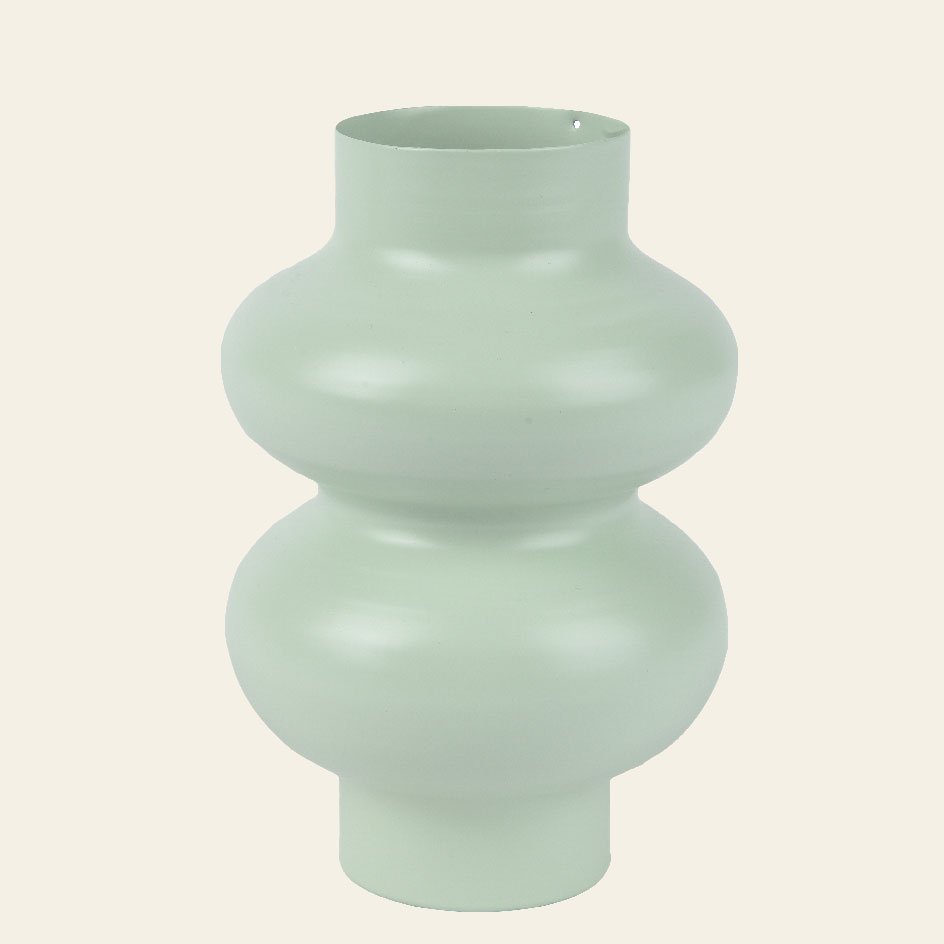 11210d18-01d7-4e86-a3d4-980eb24bd803 Beauty Home Βάζο Μεταλλικό Μέντα 13 x 19.5cm - Image 1