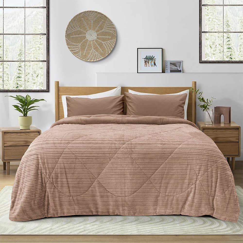 1200001632-1 LINO ΚΟΥΒΕΡΤΟΠΑΠΛΩΜΑ STACY SALMON 220X240 - Image 1