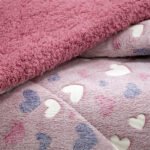 LINO ΚΟΥΒΕΡΤΟΠΑΠΛΩΜΑ ΦΩΣΦΟΡΙΖΕ HERZ PINK 160X220 - Image 3