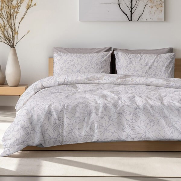 Beauty Home Σετ παπλωματοθήκη υπέρδιπλη Odet Art 12250 220x250 Μπεζ