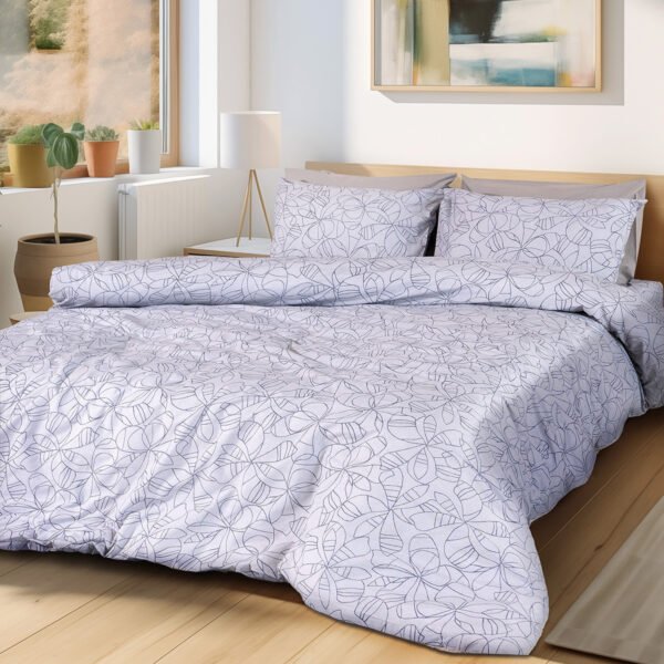 Beauty Home Σετ παπλωματοθήκη υπέρδιπλη Adela Art 12251 220x250 Γκρι