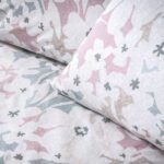 Beauty Home Σετ σεντόνια μονά με λάστιχο Ninet Art 12252 100x200+30 Γκρι,Ροζ - Image 2