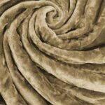 Κουβέρτα βελουτέ υπέρδιπλη 220×240  Lino Vellut Mocca - Image 3