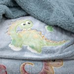 LINO ΚΟΥΒΕΡΤΑ FLEECE SHERPA ΦΩΣΦΟΡΙΖΕ VOLCANO GREY-CIEL 160X220 - Image 3