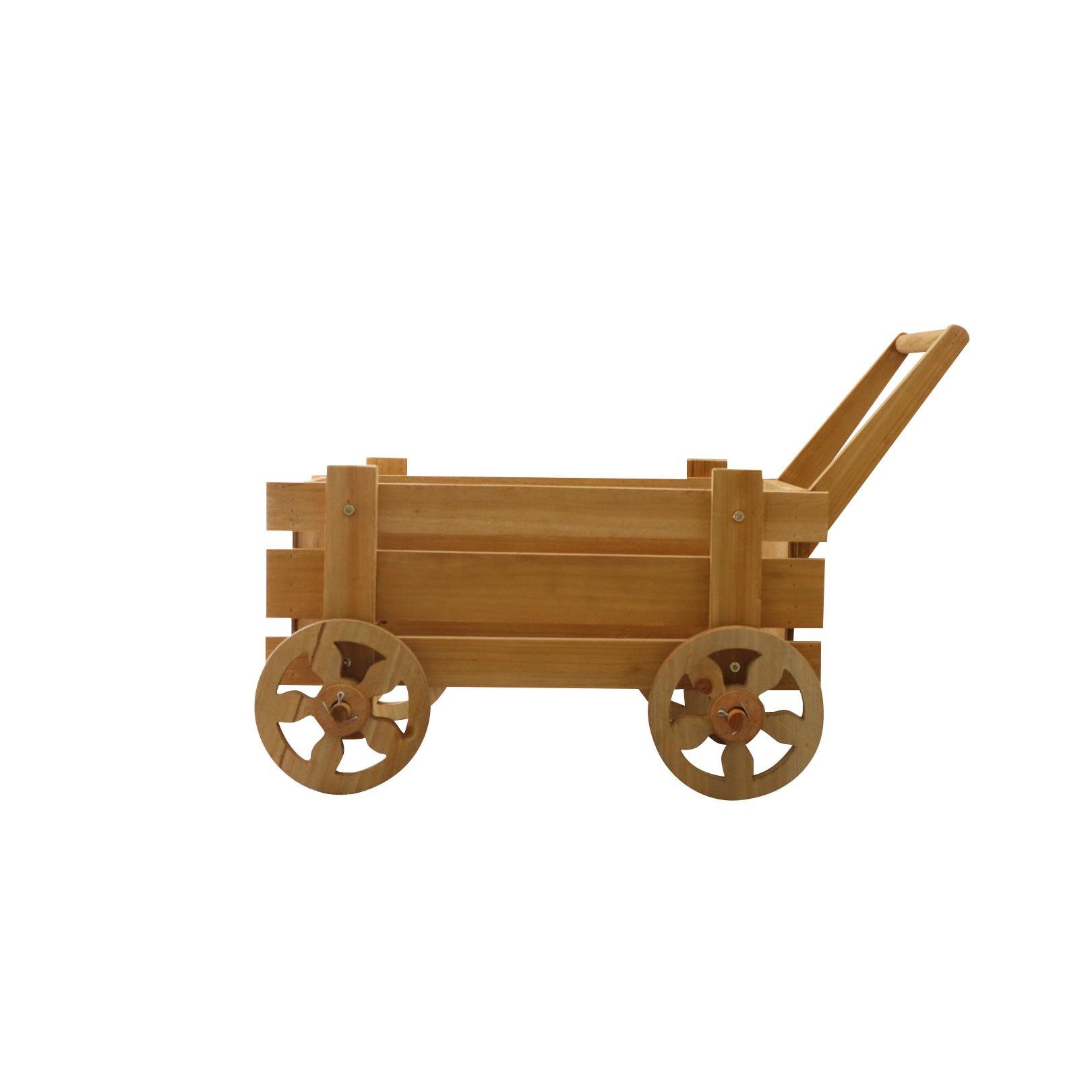 166caf0f-874d-450b-96b0-0df0c7abd56e Beauty Home Ξύλινο Καρότσι Leila 69 x 47 x 37 CM - Image 1