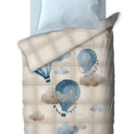 Πάπλωμα Μονό 160×220 Saint Clair Suede Air Balloon