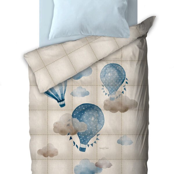 Πάπλωμα Μονό 160×220 Saint Clair Suede Air Balloon