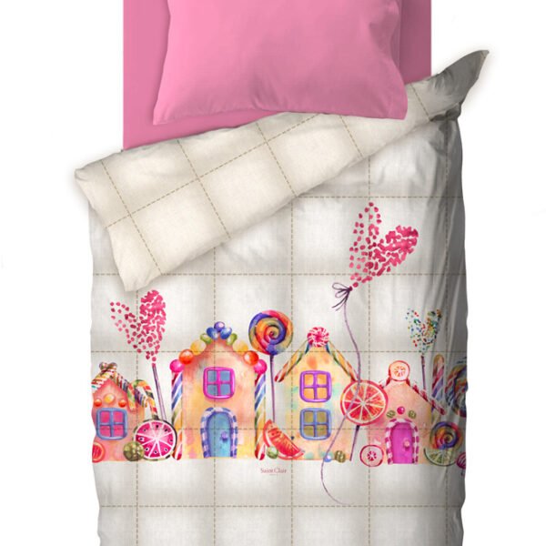 Πάπλωμα Μονό 160×220 Saint Clair Suede Candy