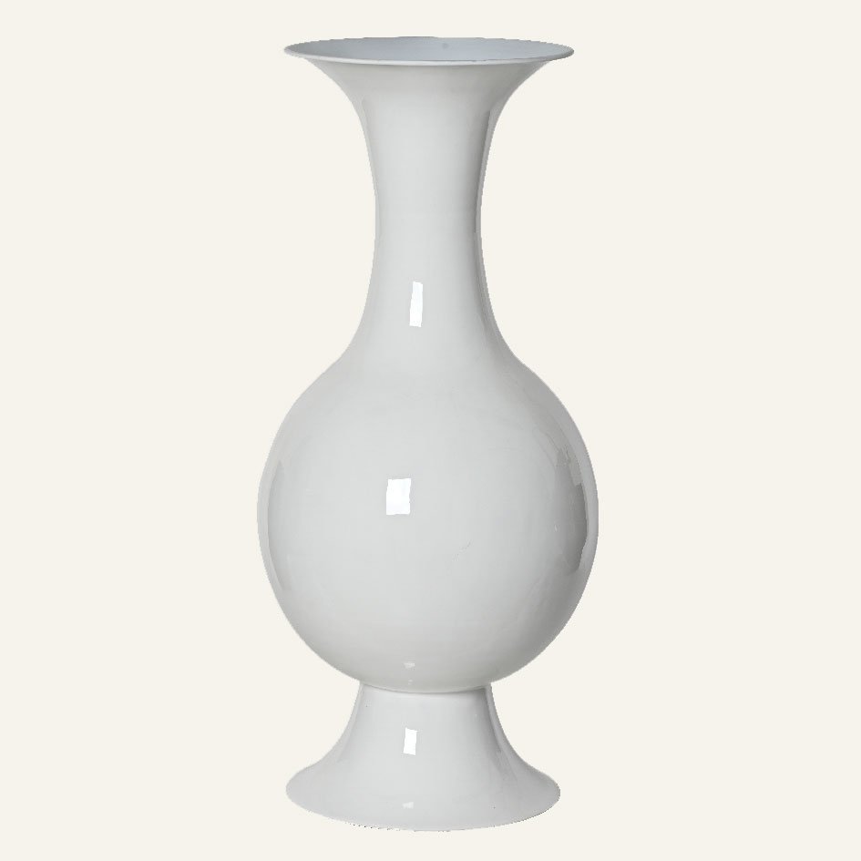 176575d8-a120-4429-bdab-6d06a1a0a11a Beauty Home Μεταλλικό Βάζο Λευκό 25 x 56 cm - Image 1