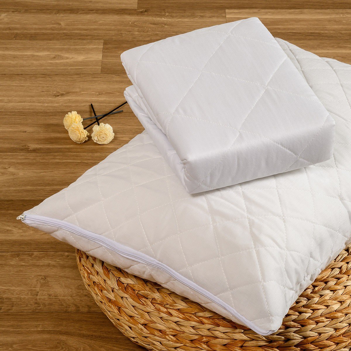 19831 ΠΡΟΣΤΑΤΕΥΤΙΚΟ ΣΤΡΩΜΑΤΟΣ 100Χ200+40 ΑΔΙΑΒΡΟΧΟ ΚΑΠΙΤΟΝΕ BASIC MELINEN - Image 1